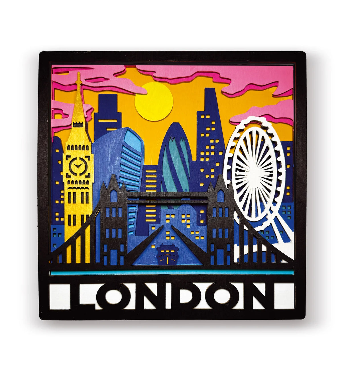 Splat Planet Wood Art Kit - London