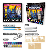 Splat Planet Wood Art Kit - London