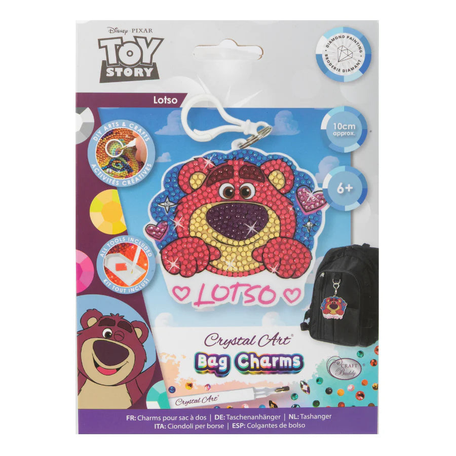 Crystal Art Bag Charm - Lotso