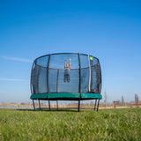 Lotus Classic Round Trampoline Outside