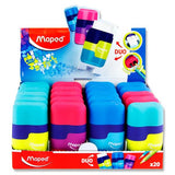 Maped Duo Connect Twin Hole Sharpener & Eraser (Assortment)