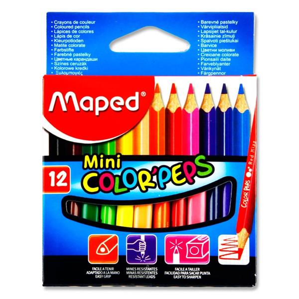 Maped Color'peps Mini Colouring Pencils (12 Pack)
