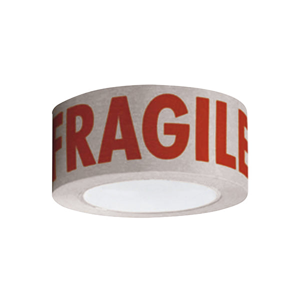 50mmx50m Self Adhesive Paper Tape Printed Fragile (Pack of 6) SAP5050FR