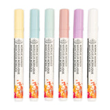 Acrylic 2mm Reversible Tip Markers - Pastel (6 Pack)