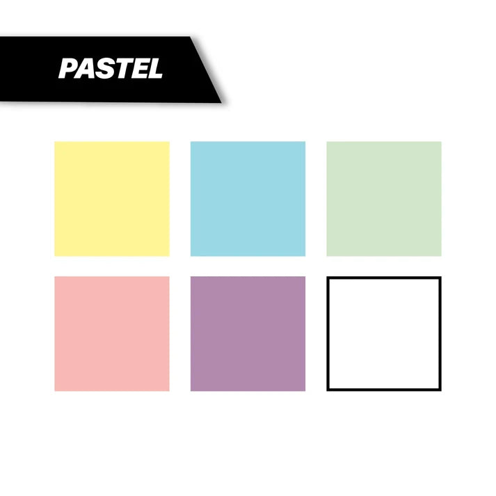Acrylic 2mm Reversible Tip Markers - Pastel (6 Pack)