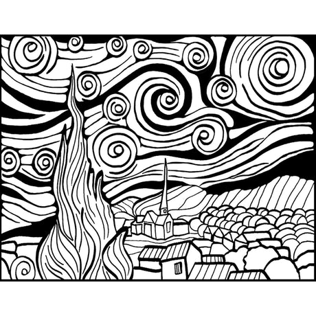 ColorVelvet Large - Van Gogh Starry Night