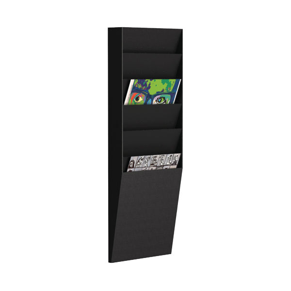 Fast Paper A4 Document Control Panel 6 Compartments Black V16.01