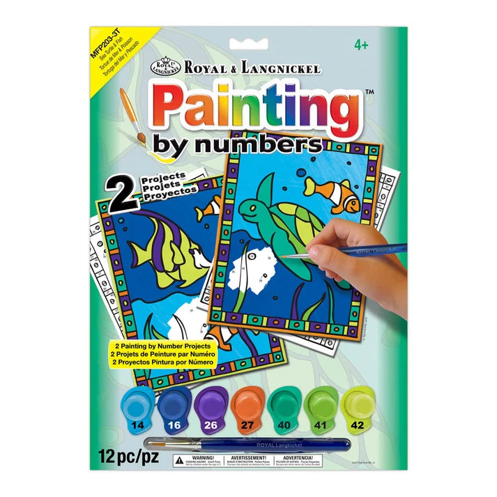 Paint by Numbers Junior - Sea Turtle (2 Pack)