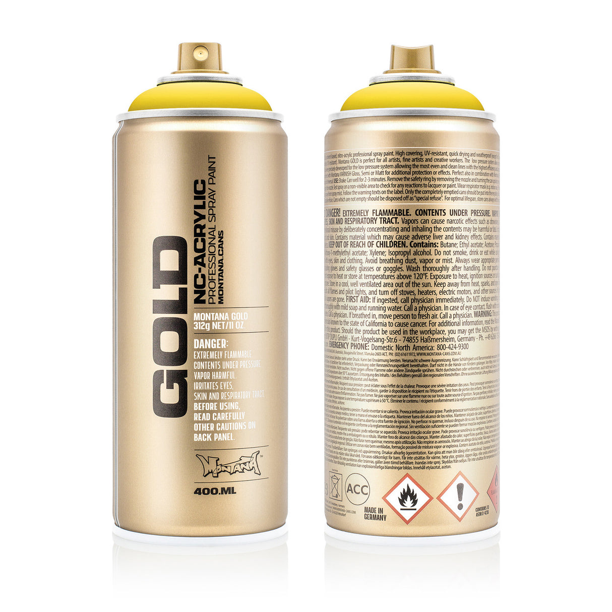 Montana GOLD Spray Paint 400ml - Citrus (G1020)