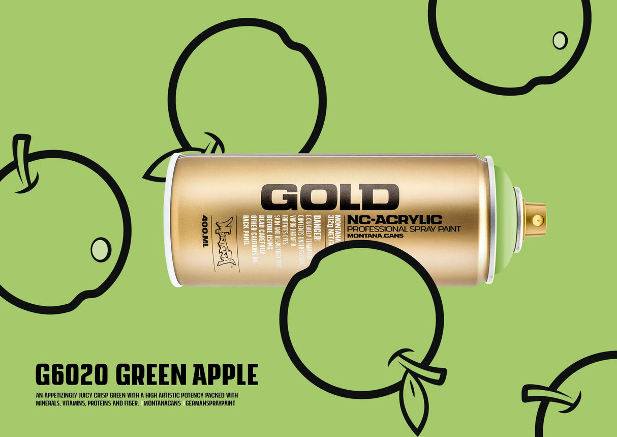 Montana GOLD Spray Paint - Green Apple (G6020)