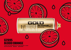 Montana GOLD Spray Paint 400ml - Blood Orange (G2095)