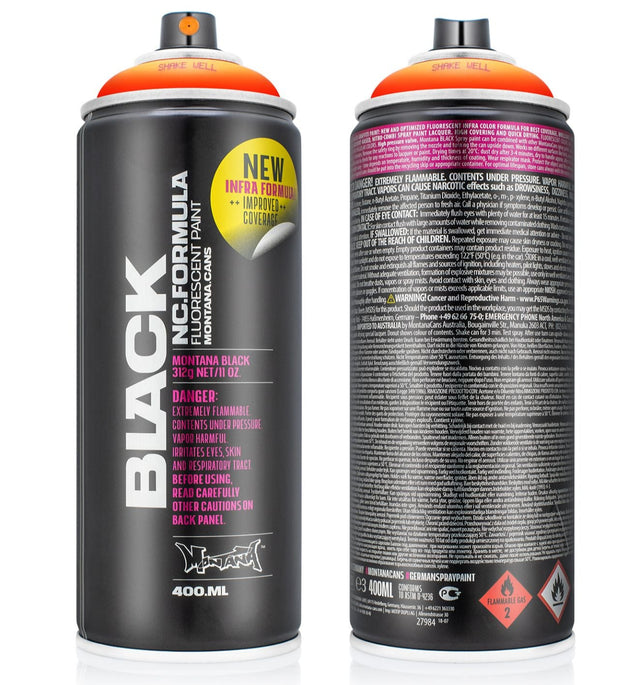 Montana BLACK Spray Paint 400ml - INFRA Orange (IN2000)