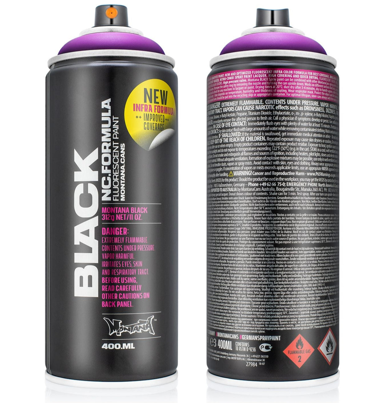 Montana BLACK Spray Paint - INFRA Violet (IN4500)