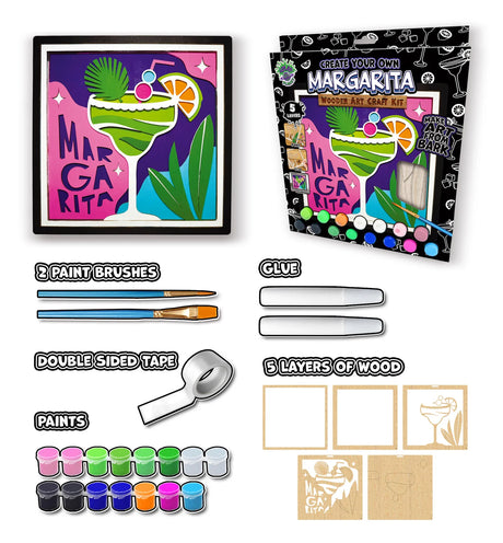 Splat Planet Wood Art Kit - Margarita