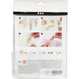 Packaging of a children's craft kit with step-by-step instructions and product images.