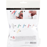 Product packaging with instructions and illustrations on a white background