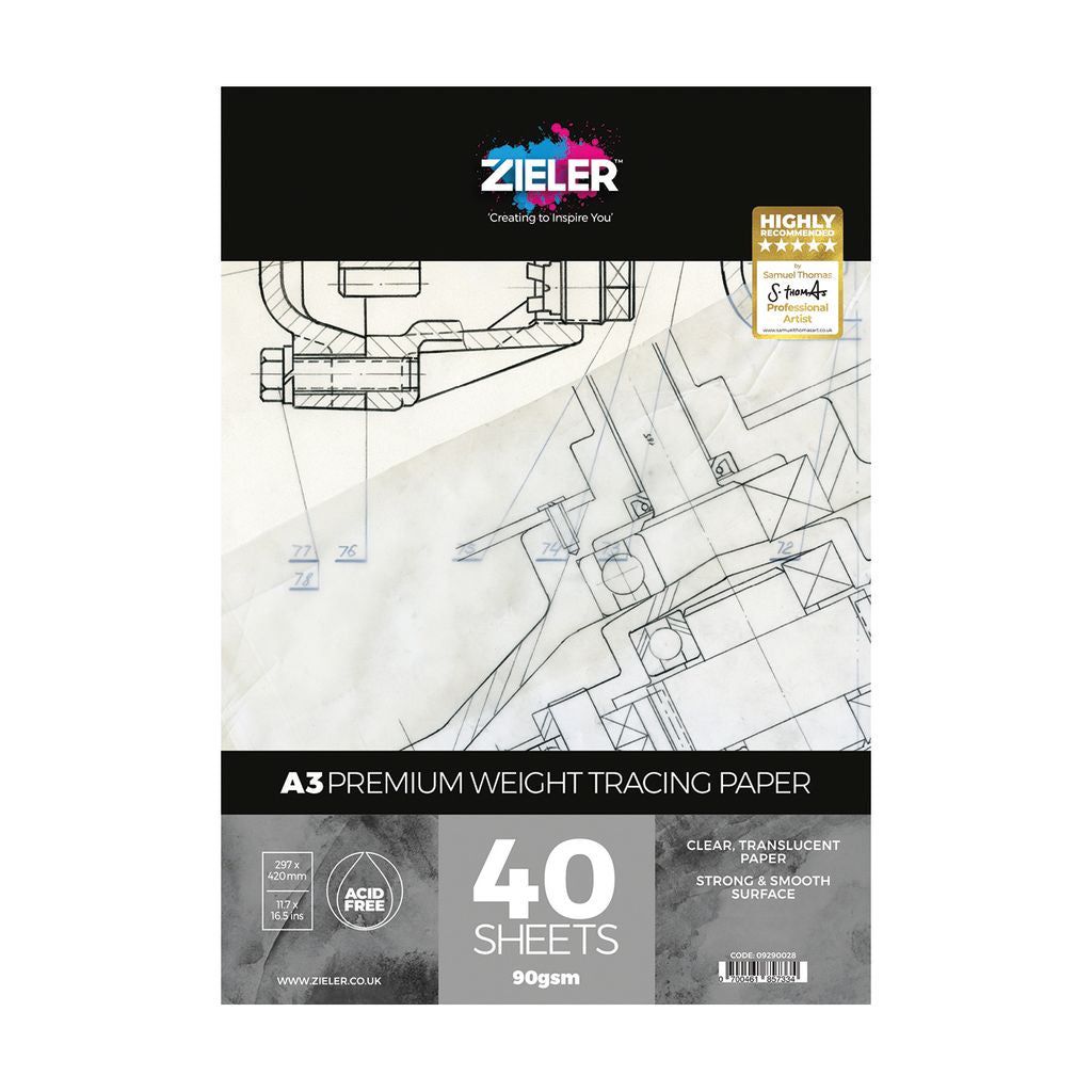 Zieler A3 Tracing Pad - 40 Sheets