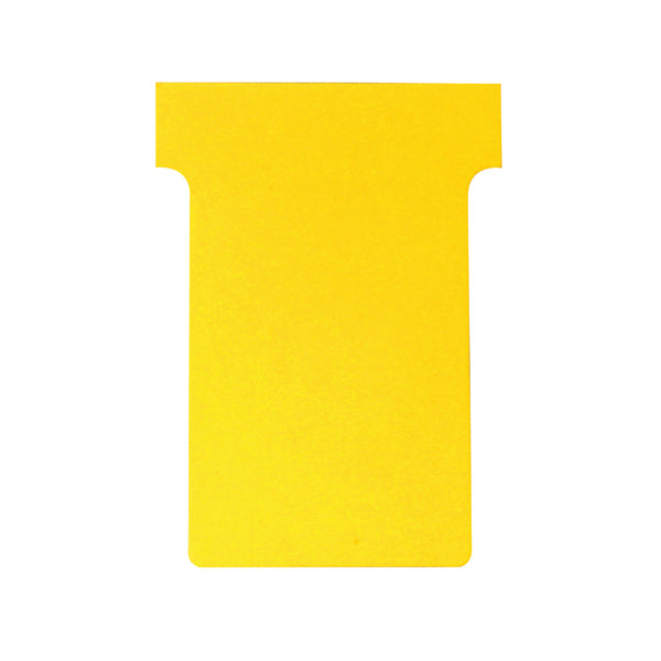 Nobo T-Card Size 2 48 x 85mm Yellow (Pack of 100) 2002004