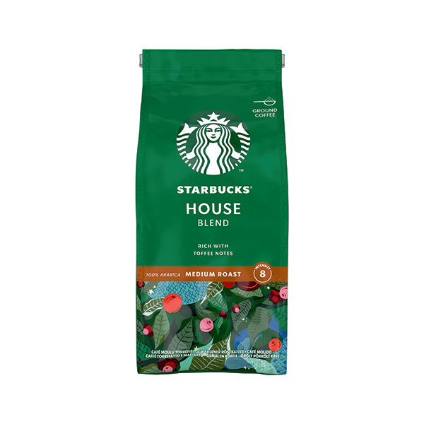 Starbucks House Blend Medium Roast Ground Coffee 200g 12400244
