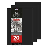 Zieler Soft Cover Sketch Book - A4 (Pack of 3)