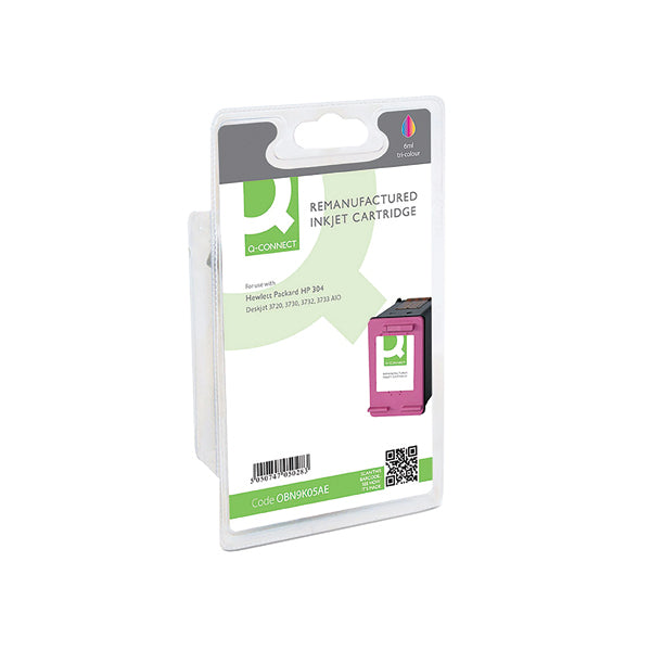 Q-Connect HP 304 Compatible Ink Cartridge Tri-Colour CMY N9K05AE-COMP