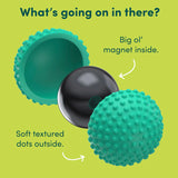 Speks Odds Silicone Fidget Magnets - Green Dots (3 Pack)