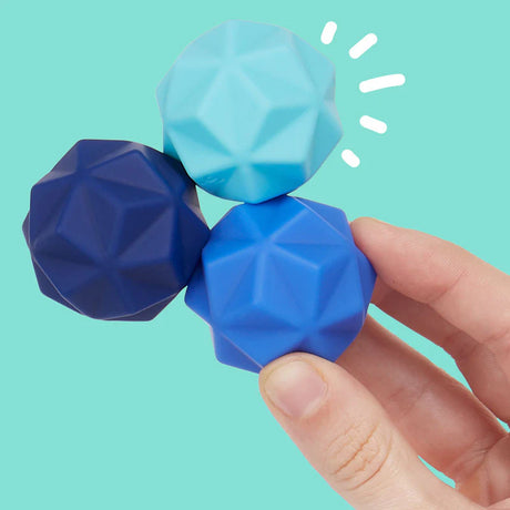 Speks Odds Silicone Fidget Magnets - Blue Peaks (3 Pack)