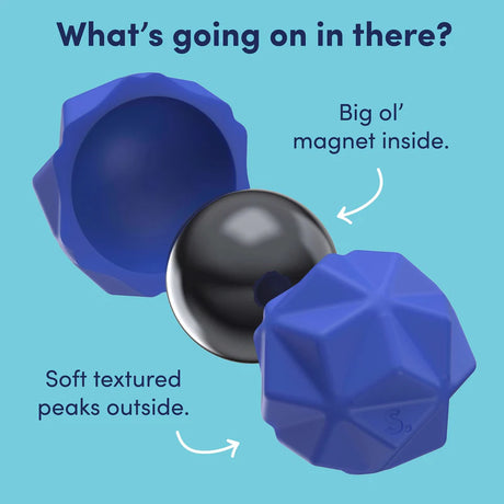 Speks Odds Silicone Fidget Magnets - Blue Peaks (3 Pack)