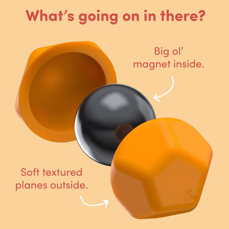 Speks Odds Silicone Fidget Magnets - Orange Planes (3 Pack)