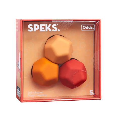 Speks Odds Silicone Fidget Magnets - Orange Planes (3 Pack)