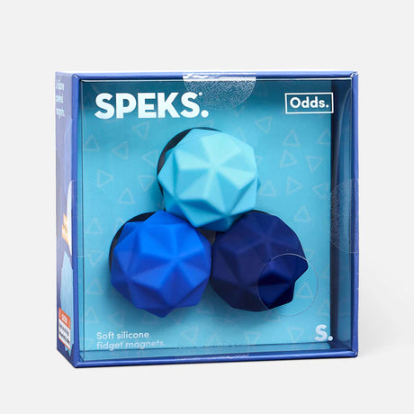 Speks Odds Silicone Fidget Magnets - Blue Peaks (3 Pack)