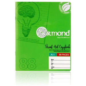 Ormond A11 88 Page Durable Cover Visual Memory Aid Copy Book – Green
