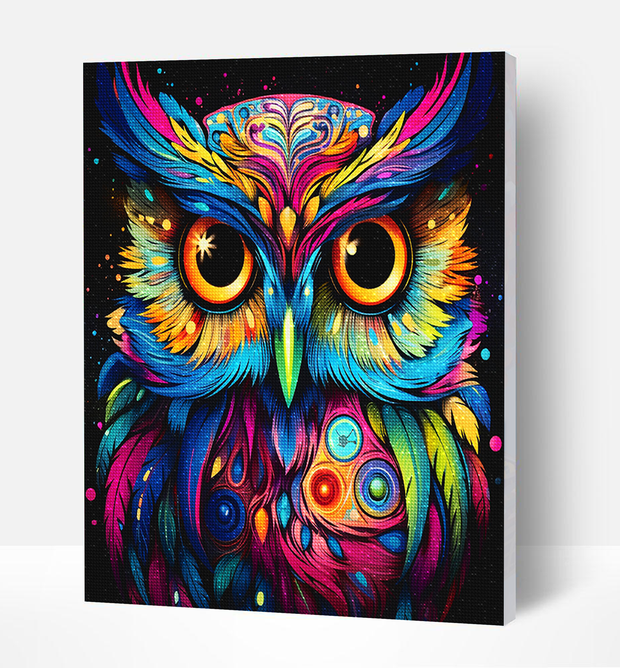 Owl Diamond Art Canvas Mounted Kit