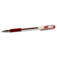 Pentel Hybrid Gel Grip K118 0.8mm Gel Pen - Red