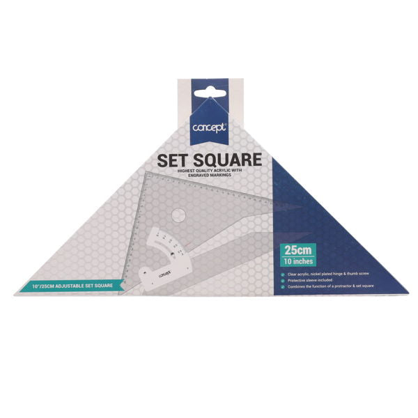 Concept Universal 10"/25cm Adjustable Set Square