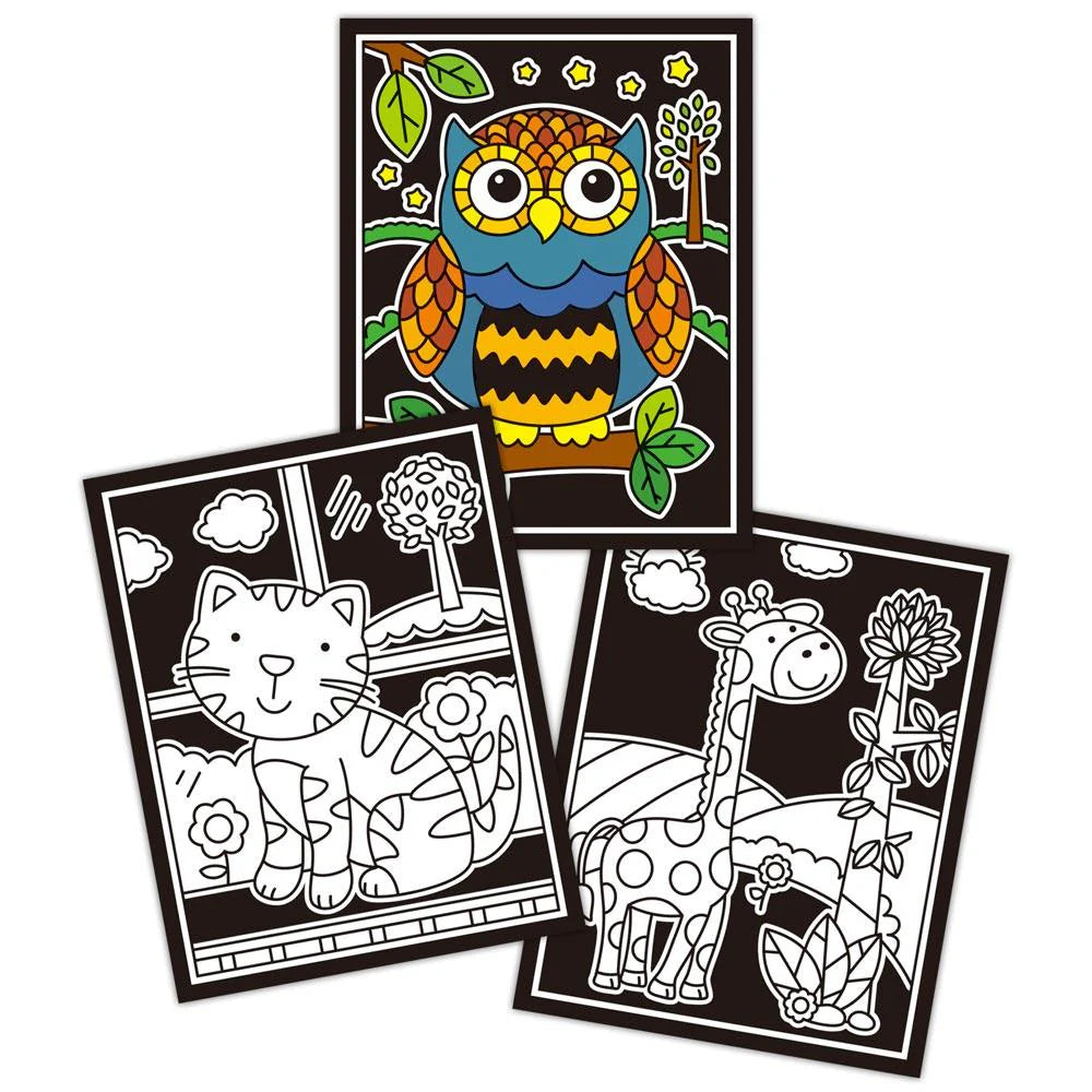 GALT Velvet Pictures Colouring Book - Animals