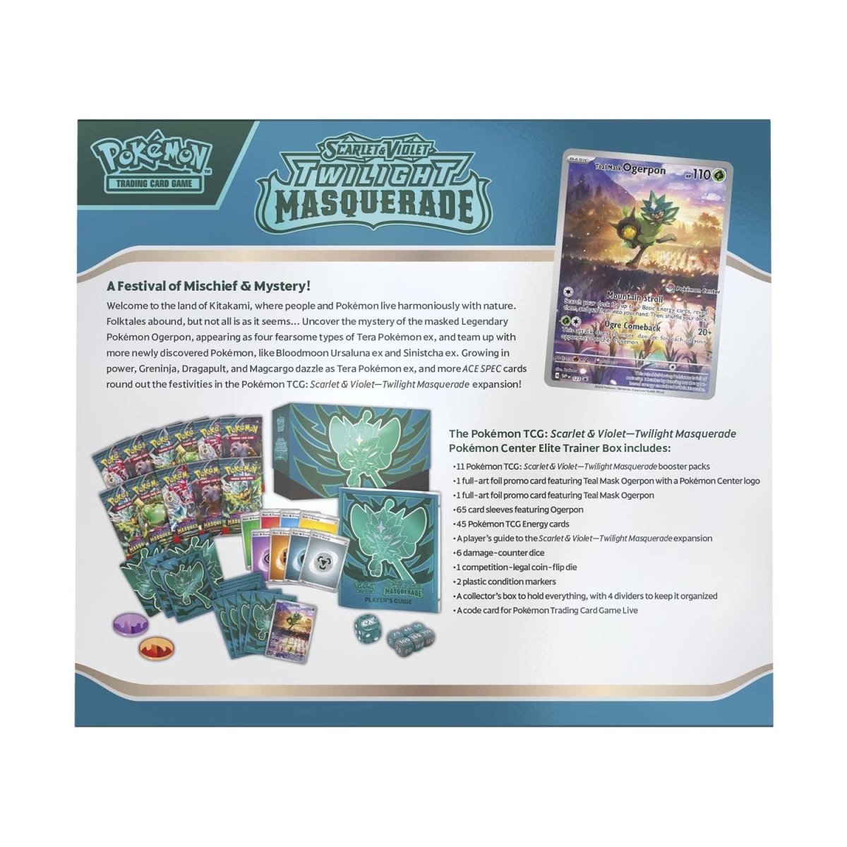 Pokémon Scarlet & Violet Twilight V6 Masquerade Elite Trainer Box