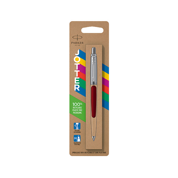Parker Jotter Original Ballpoint Pen Medium Red Barrel Blue Ink 2096857