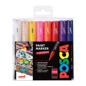 Posca PC-1M Extra Fine Tip Paint Marker Set of 16 Standard Colours