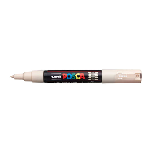 uni Posca PC-1M Extra Fine Bullet Tip Paint Marker Beige