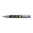 uni Posca PC-1M Extra Fine Bullet Tip Paint Marker Grey