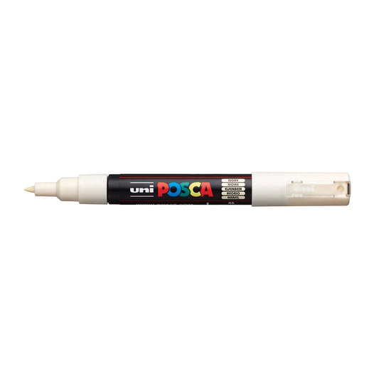 uni Posca PC-1M Extra Fine Bullet Tip Paint Marker Ivory