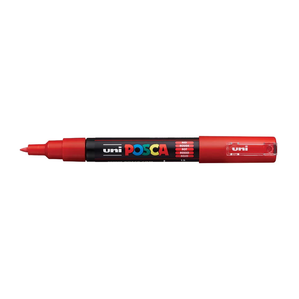 Posca PC-1M Extra Fine Bullet Tip Paint Marker Red