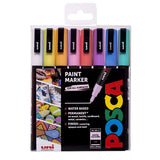 Posca PC-3M Fine Tip Paint Markers Wallet Of 8 Pastel Colours