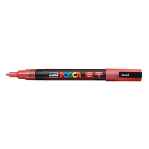 uni Posca Marker PC-3M Fine Bullet Tip Paint Marker Sparkling Red