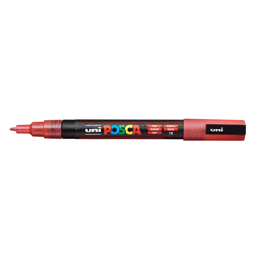 uni Posca Marker PC-3M Fine Bullet Tip Paint Marker Sparkling Red