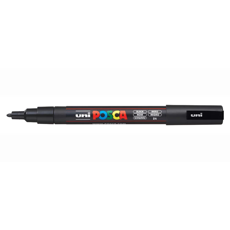 uni Posca Marker PC-3M Fine Bullet Tip Paint Marker Black