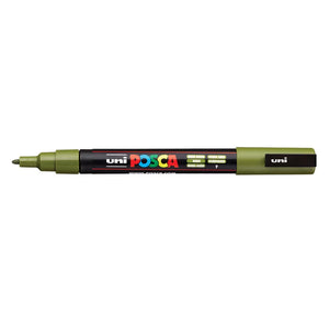 Posca Marker PC-3M Khaki Green Bullet Tip Paint Marker