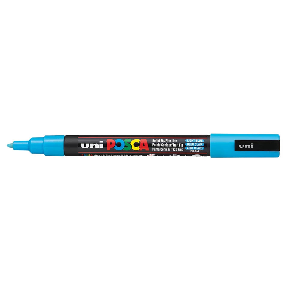 Posca Pc-3M Bullet Tip Light Blue Paint Marker