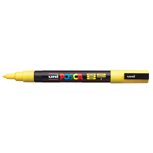 Posca Marker PC-3M Fine Bullet Tip Paint Marker Yellow